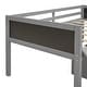 preview thumbnail 15 of 17, Farmhouse Design Twin size Wood Loft Bed,Climbing Frame and Ladder on Both Side,Two Storage Boxes,Double-sided Chalkboard
