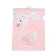 preview thumbnail 4 of 4, Bedtime Originals Blossom Pink/White Swan Coral Fleece Baby Blanket