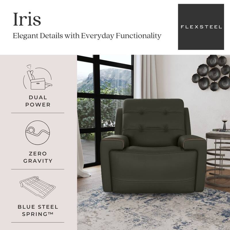 Iris Power Recliner with Power Headrest by Flexsteel