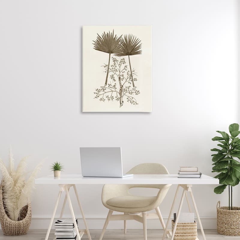 Stupell Palm Leaf & Olive Branches Canvas Wall Art Design By Phillipa Katz
