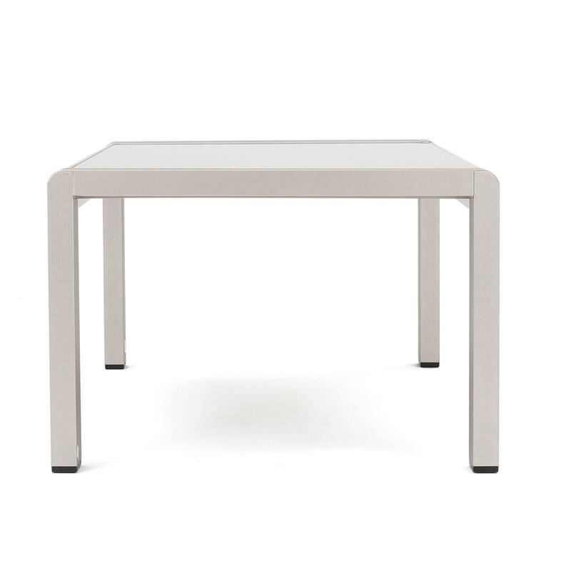 Roomfitters Modern Outdoor Patio Sofa Set, Aluminum Frame with Cushions & Coffee Table, Weather-Resistant Seating