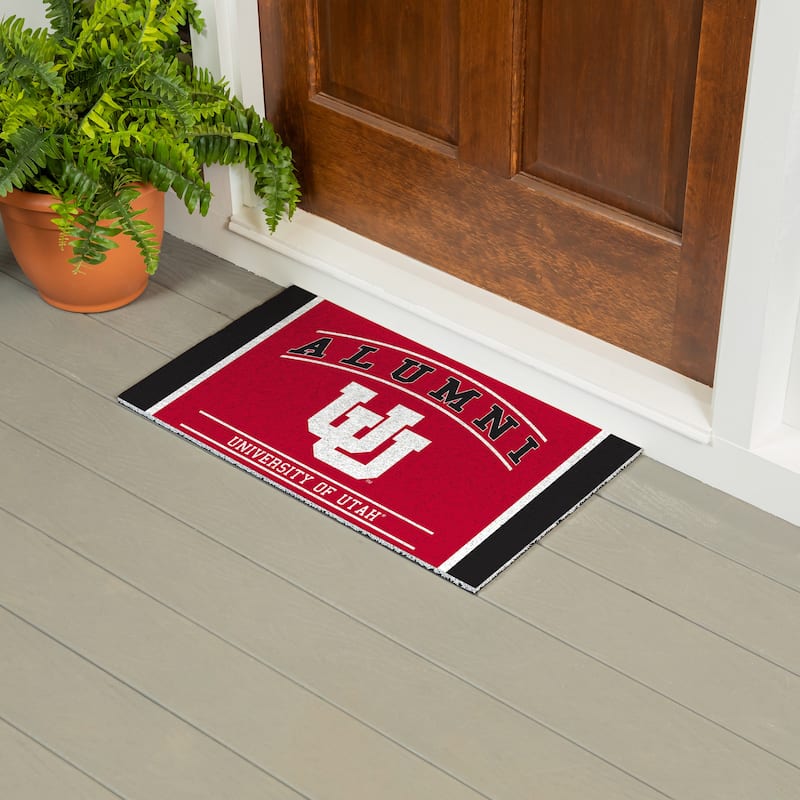 28 in. x 16 in. University of Utah Alumni Full Color PVC Door Mat