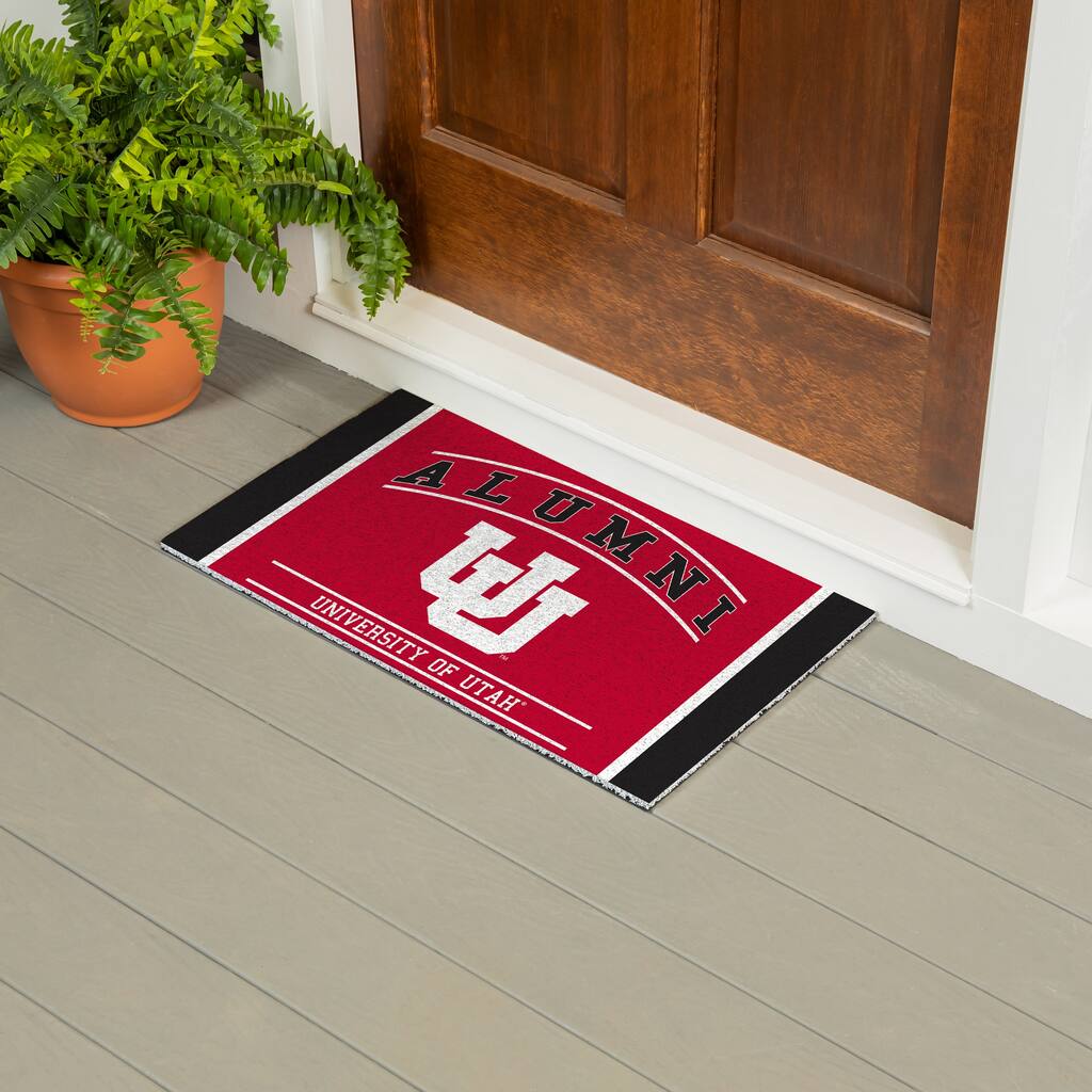 28 in. x 16 in. University of Utah Alumni Full Color PVC Door Mat