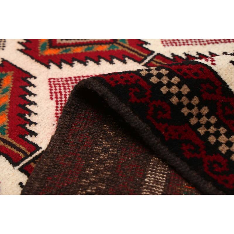 ECARPETGALLERY Hand-knotted Teimani Cream Wool Rug - 3'3 x 6'2