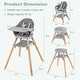 preview thumbnail 22 of 30, 6-in-1 Baby High Chair with Removable Dishwasher and Safe Tray - 24.5" x 23" x 35.5"