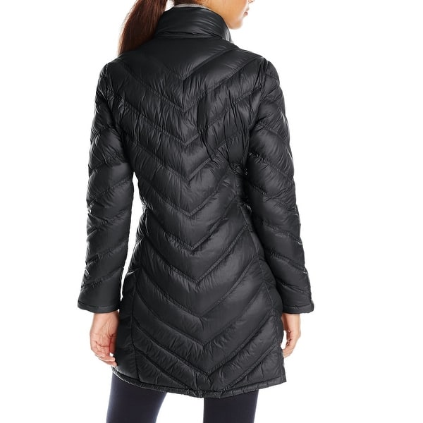 Shop Calvin Klein Womens Jacket Black Size Xl Chevron Quilted
