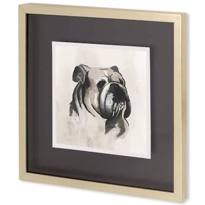 Small Inked Dogs III Framed Art Print