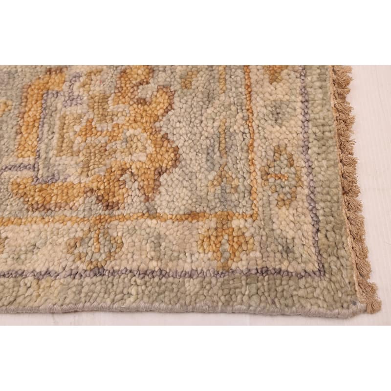 ECARPETGALLERY Hand-knotted Jules Serapi Light Olive Green Wool Rug - 7'11 x 9'11