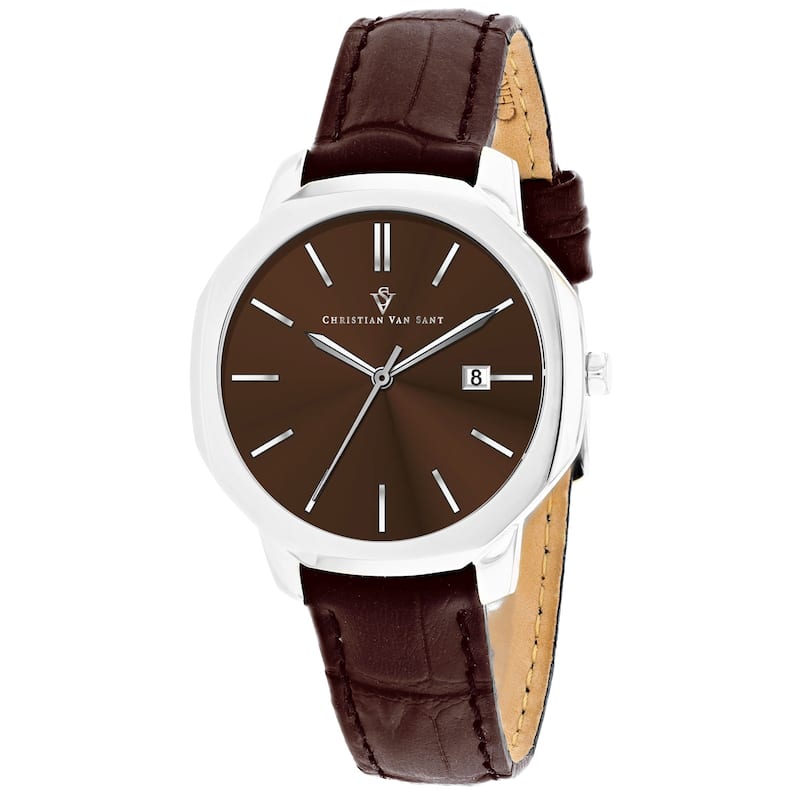 Christian Van Sant Women's Octave Slim Brown Dial Watch - CV0506 - 6 (36)