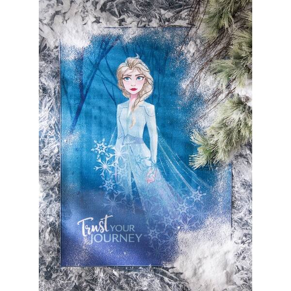 slide 2 of 7, SAFAVIEH Machine Washable Slip Resistant Collection Inspired By Disney's Animated Film Frozen 2 - Journey
