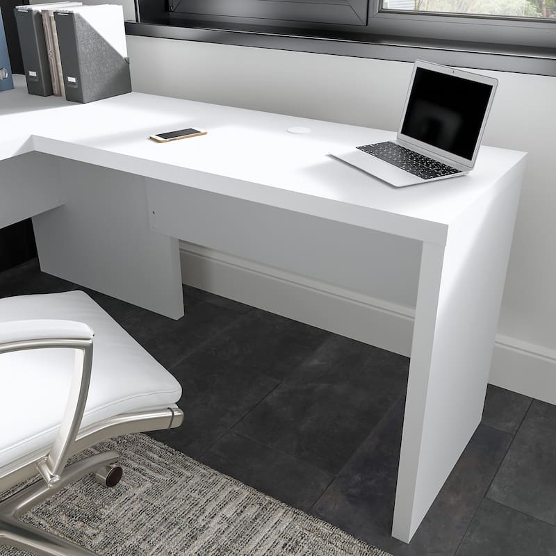 Echo 42W Desk Return/Bridge by Bush Business Furniture - Pure White