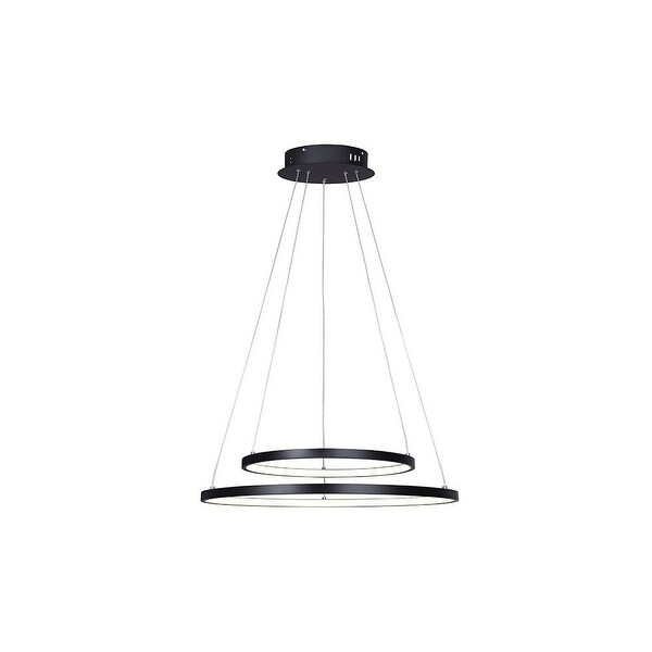 Canarm LCH128A24 Lexie 2 Light 24" Wide Integrated LED Ring Chandelier. Opens flyout.