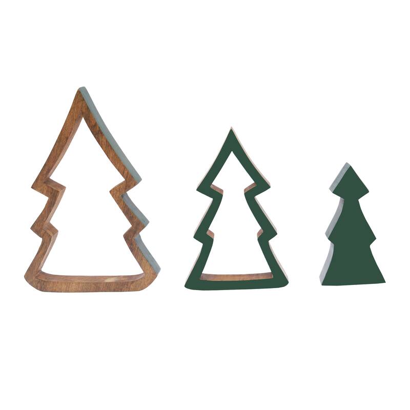 Christmas Tree Figurine Nested S/3