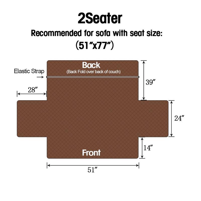 Quilted Microfiber Sofa Slipcover Furniture Protector Mat with Straps