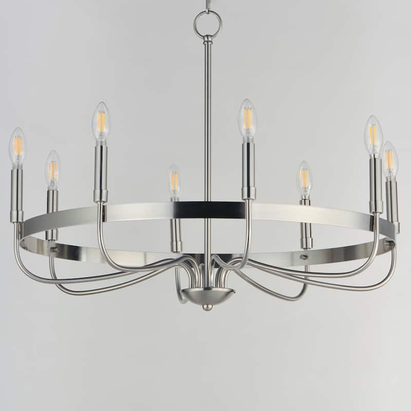 Maxim 14498 Frankie 8 Light 29" Wide Taper Candle Style Chandelier