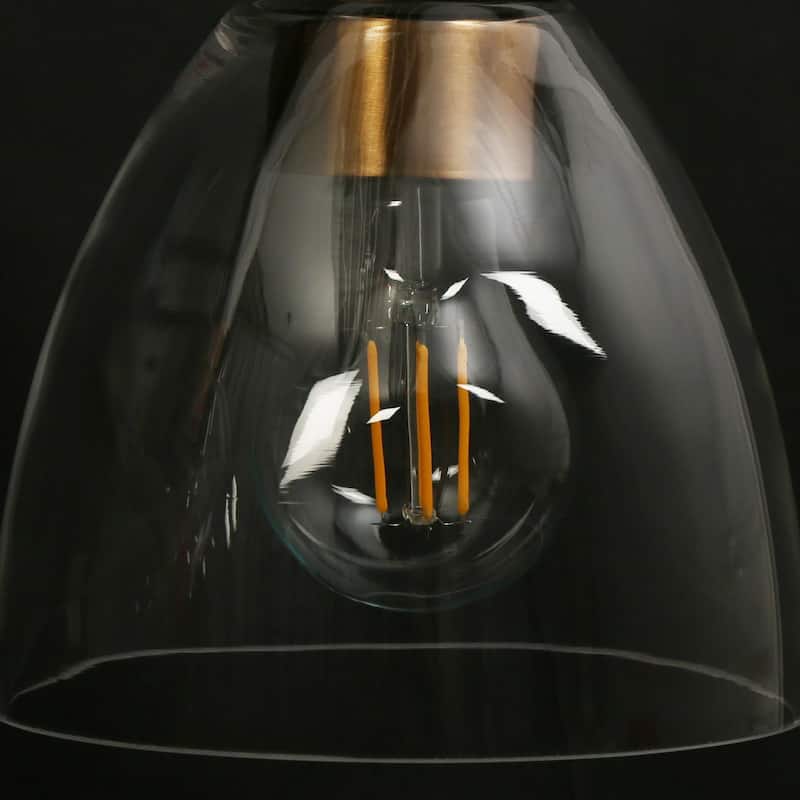 Modern Farmhouse 3-Light Bathroom Vanity Lights Black Gold Wall Sconces - D 22.8" x H 8.6"