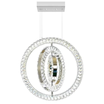 Celina LED Chandelier With Chrome Finish
