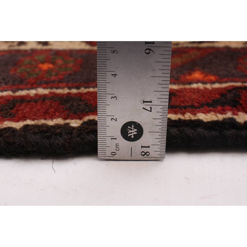 ECARPETGALLERY Hand-knotted Andelz Red Wool Rug - 4'2 x 6'7