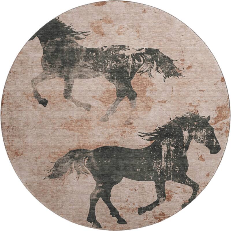 Premium Washable Super Two Horses Mayfield Rug