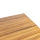 preview thumbnail 15 of 16, Nibley Outdoor Acacia Wood Outdoor Dining Table by Christopher Knight Home - 71.00"L x 34.00"W x 30.00"H