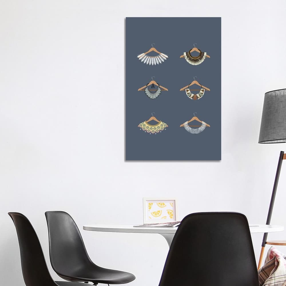 iCanvas "Rbg Minimalist Collars" by Holly Van Wyck Canvas Print
