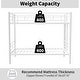 preview thumbnail 3 of 13, White Twin over Twin Metal Bunk Bed with High Guardrail