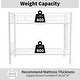 preview thumbnail 3 of 13, White Twin over Twin Size Metal Bunk Bed with High Guardrail