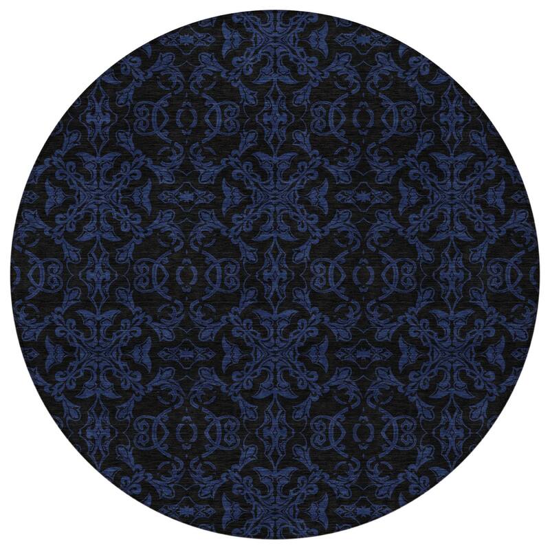 HomeRoots Medallion Transitional Rectangle Outdoor Rug