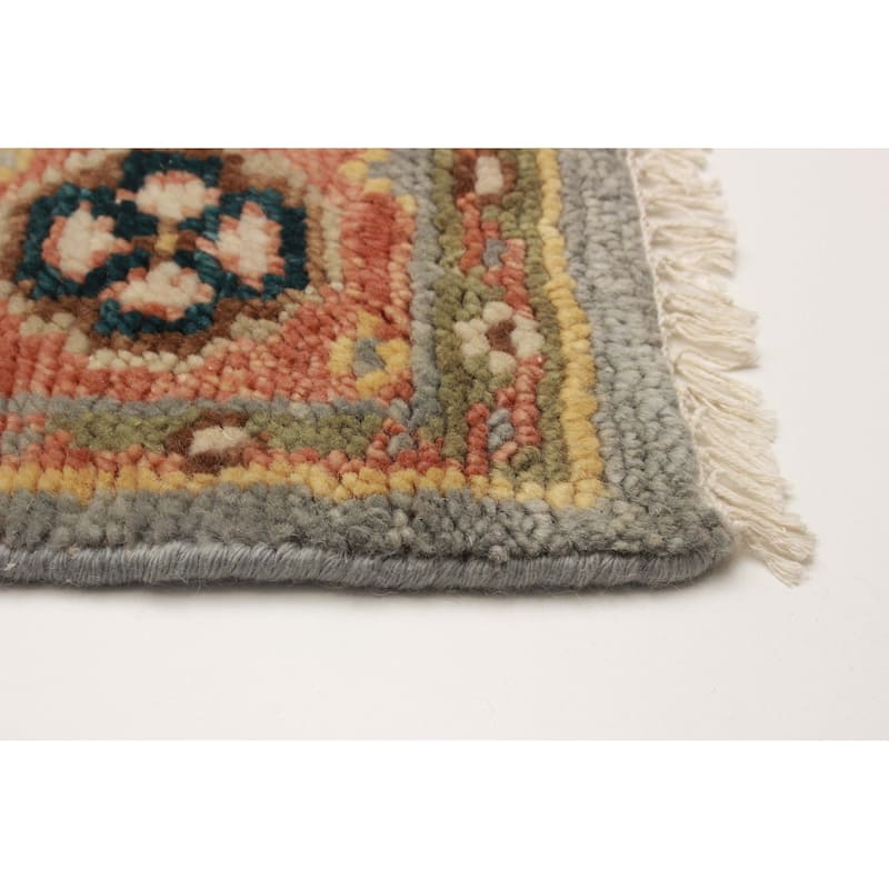 ECARPETGALLERY Hand-knotted Jules Serapi Grey Wool Rug - 5'1 x 7'11