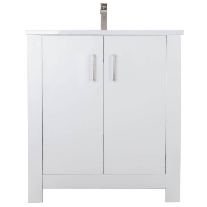 Broadway 36" Single Sink Freestanding Bathroom Vanity Set - White