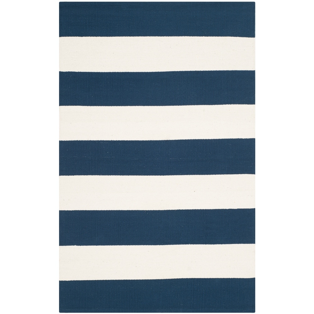 SAFAVIEH Handmade Montauk Geltrude Stripe Cotton Flatweave Rug