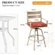 preview thumbnail 21 of 44, Outdoor Aluminum Swivel Patio Bar Stools with Sunbrella Fabric Cushion