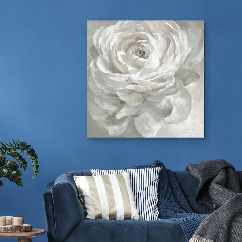 White Rose by Danhui Nai Canvas Art Print