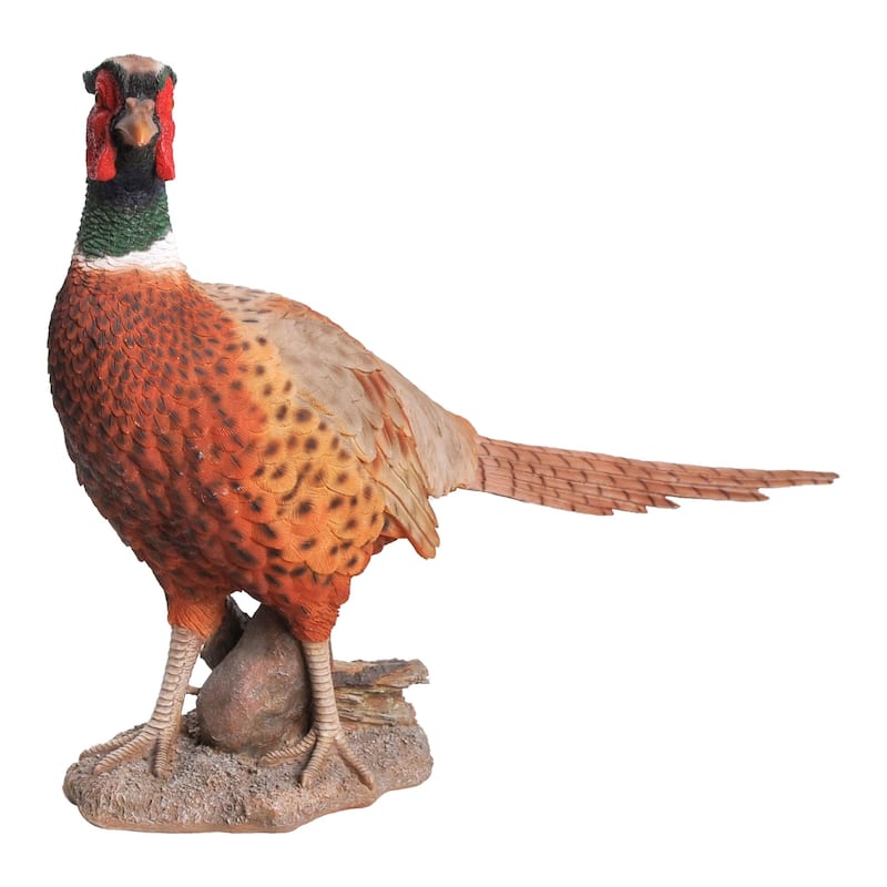 20.5" Standing Pheasant Outdoor Garden Statue