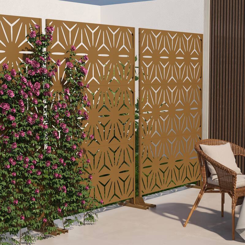 Free Standing Decorative Outdoor Privacy Screen