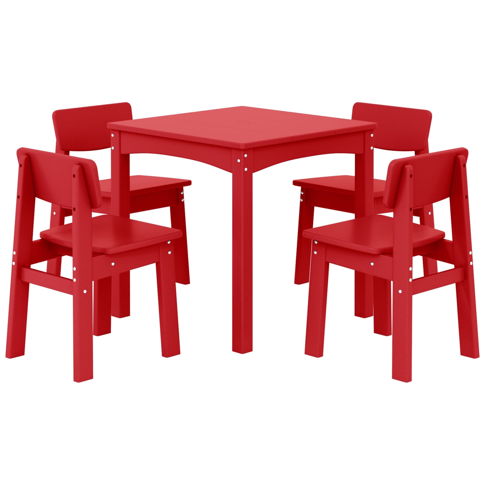 Polytrends Garden Party Kids Outdoor 5-Pieces Dining Set