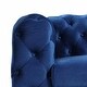 preview thumbnail 16 of 32, Morden Fort Modern Contemporary Love Seat with Deep Button Tufting Dutch Velvet, Solid Wood Frame and Iron Legs
