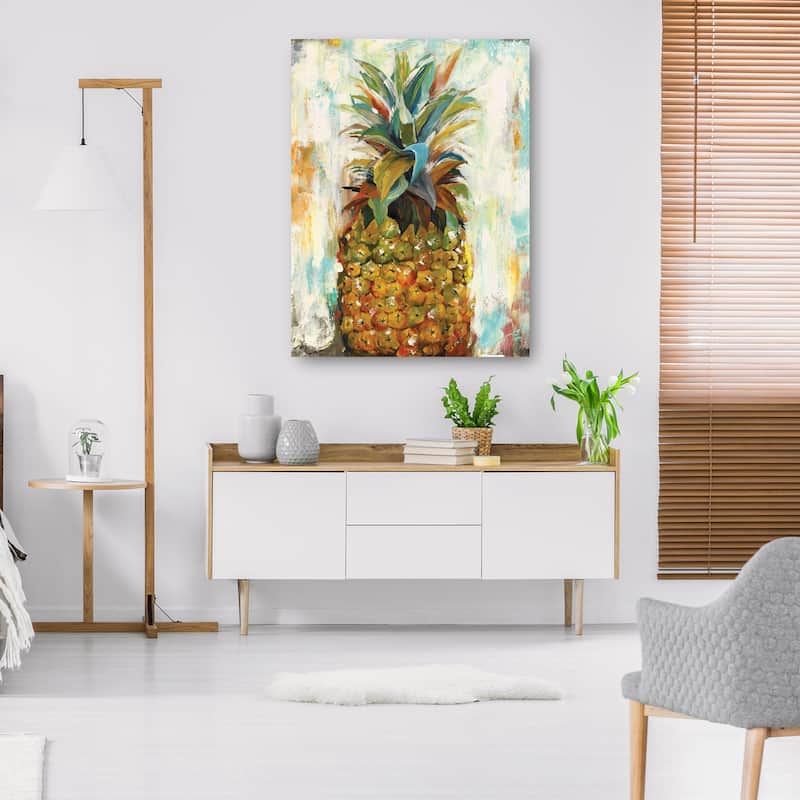 Pineapple Portrait By Frank Parson Canvas Art Print