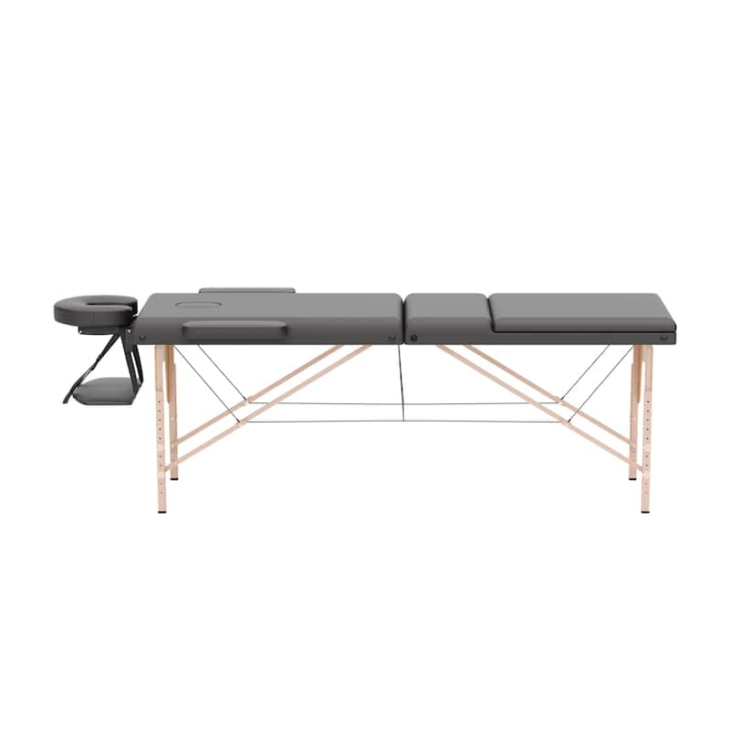 Portable Massage Table Foldable Spa Lash Bed with Adjustable Headrest
