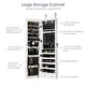 preview thumbnail 2 of 6, Wall Door Jewelry Armoire Cabinet with Full-Length Mirror