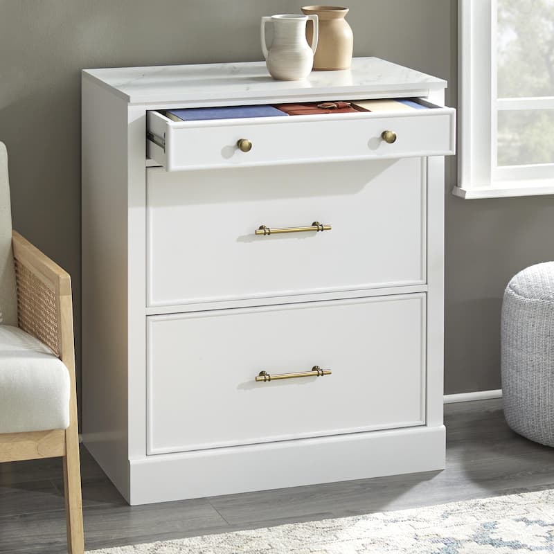Lifestorey Monza 2-Piece Modular Bookcase with Drawers