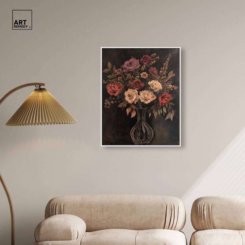 Smoldering Bouquet Canvas by Art Remedy