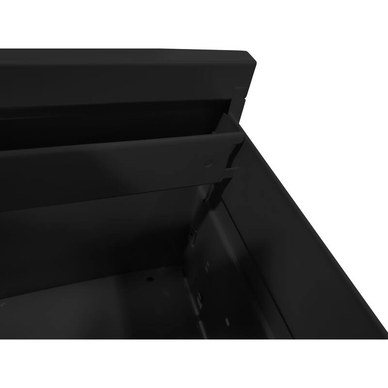 Anmytek Black 3 Drawer Vertical File Cabinet with Lock Anti Tip Design Letter and Legal Size Storage