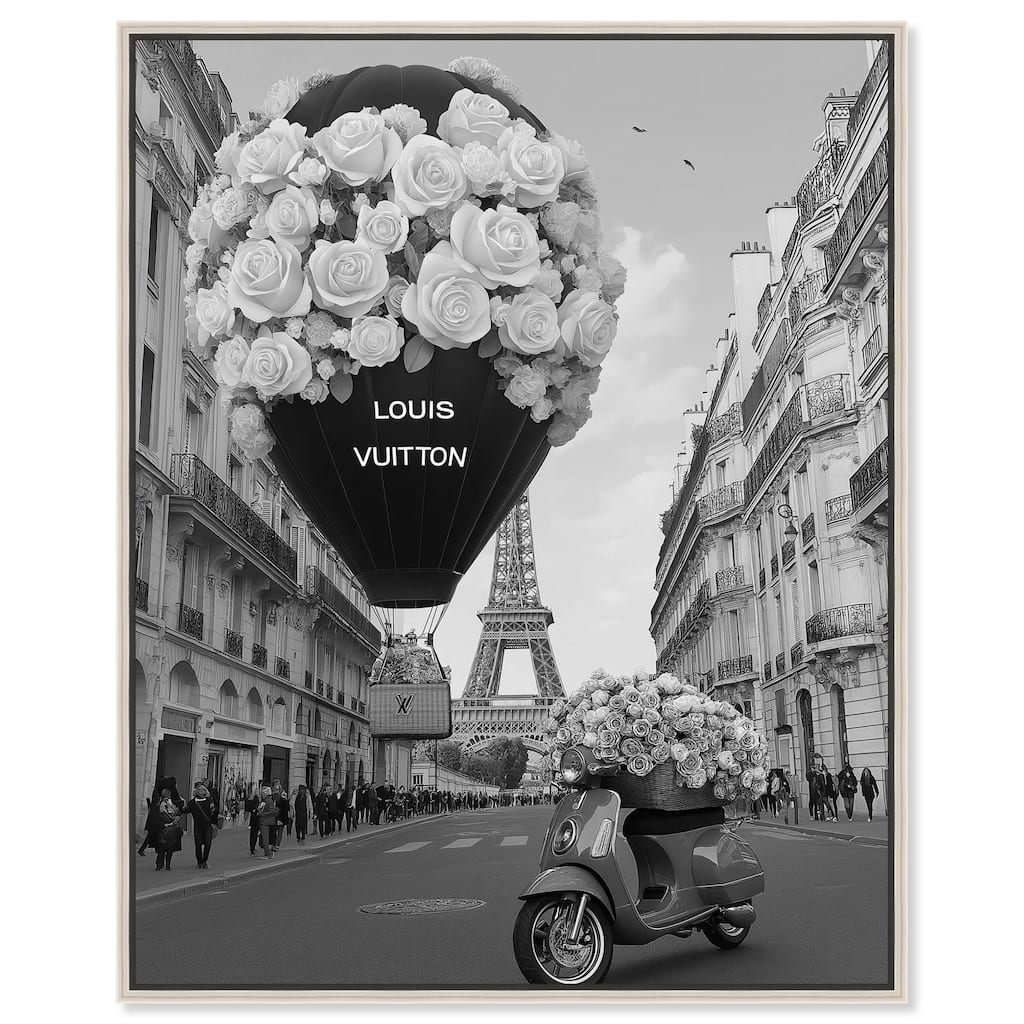 Scooter and Glam Balloon Canvas by Art Remedy