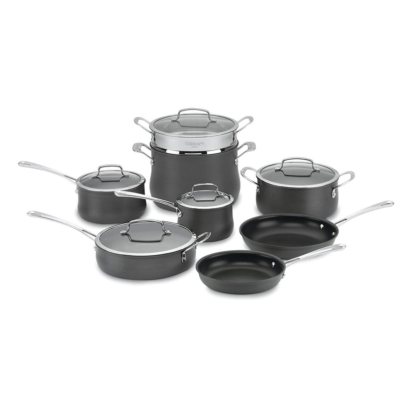 13pc Nonstick Stainless Steel Pot Set – Premadonna Cookware