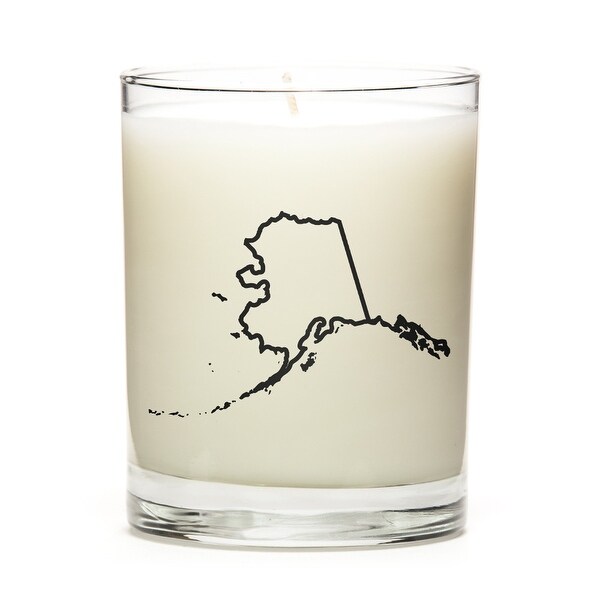 Custom Gift - Map Outline of Alaska U.S State, Lavender