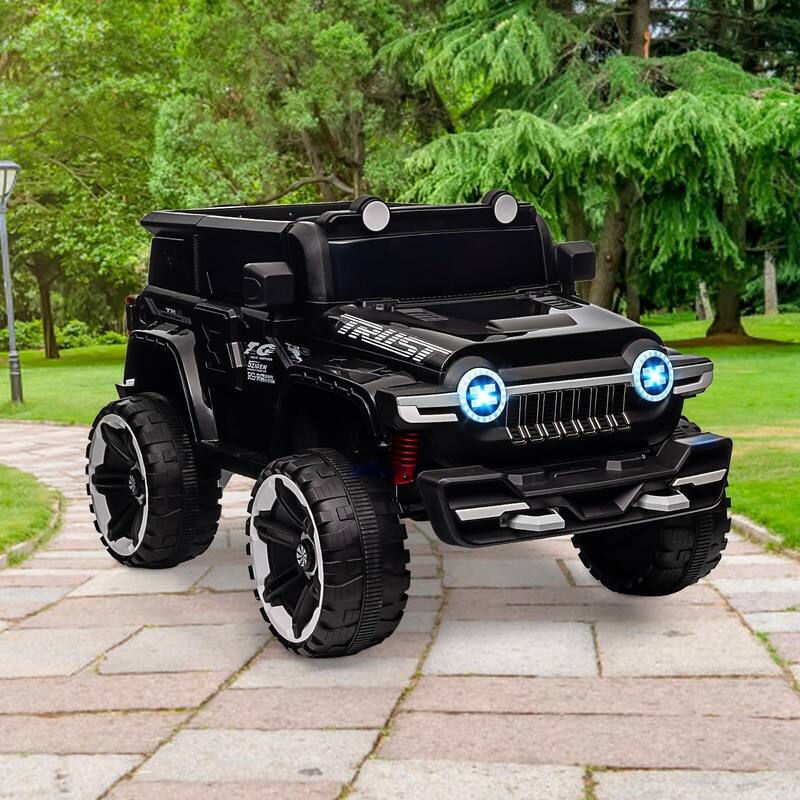 12V Kids Ride-On Truck, Battery Powered Electric Car with Remote Control
