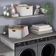 preview thumbnail 1 of 6, ClosetMaid Bamboo Frame Fabric Laundry Storage Bins (2-pack)