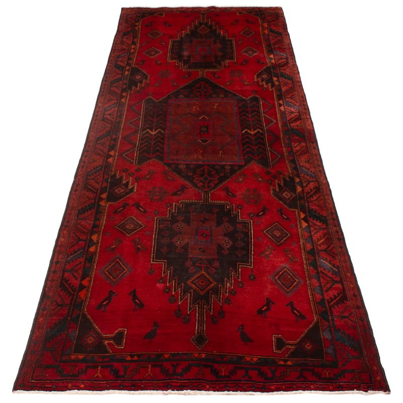 ECARPETGALLERY Hand-knotted Konya Anatolian Red Wool Rug - 5'0 x 14'3