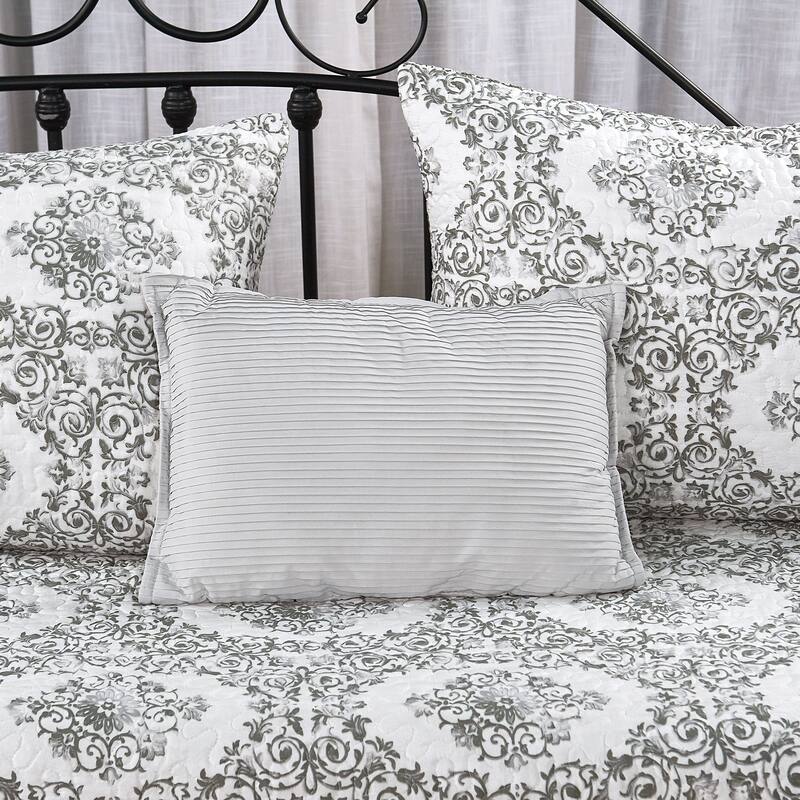 Serenta 6 Piece Cotton Blend Daybed Bedspread Coverlet Set - 75" x 39"